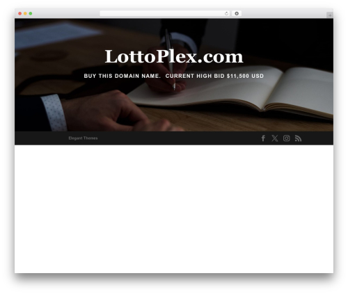 Divi WordPress theme - lottoplex.com