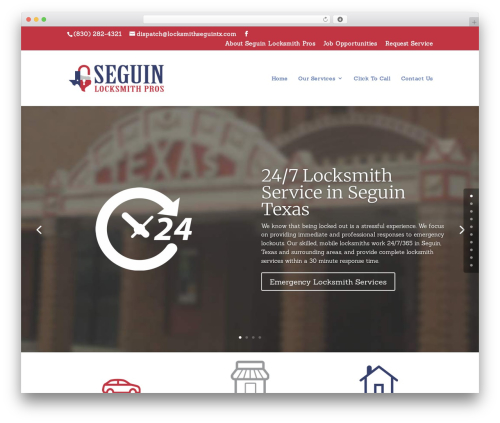 Divi WordPress theme - locksmithseguintx.com