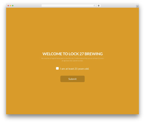 Age verifier WordPress plugin - lock27brewing.com