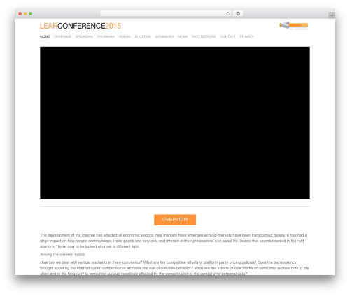 Necon WordPress theme - learconference2015.com