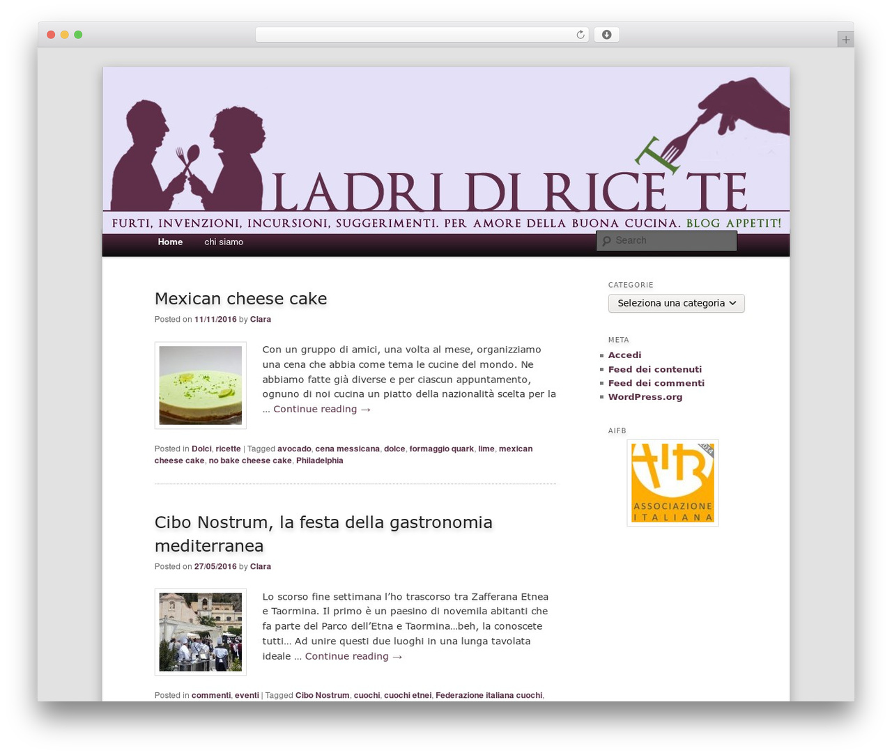 NomNom WordPress theme - ladridiricette.it NomNom WordPress theme - ladridiricette.it