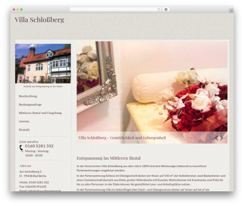 Supreme theme WordPress - villa-schlossberg.de