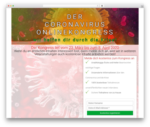 Digistore WordPress plugin - coronaviruskongress.de
