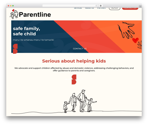 Theme WordPress Total - parentline.org.nz