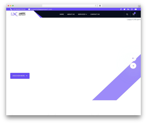 Webteck WordPress theme design - lappyexpert.com