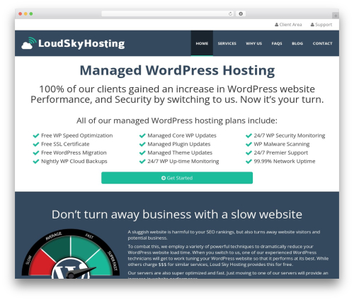 WordPress theme ecohost - loudskyhosting.com