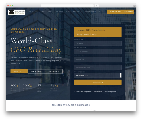 WordPress theme Hello Elementor - cfo-search.com