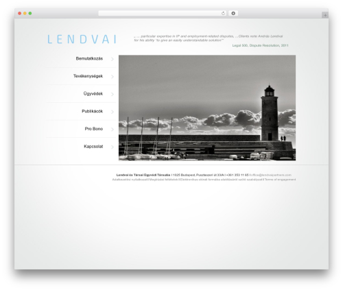 WordPress theme WordPress Theme Number - lendvaipartners.com/?lang=