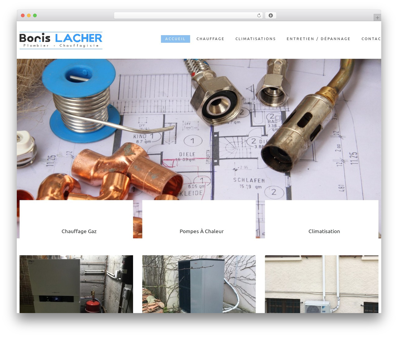 WordPress website theme cherry - boris-lacher.fr