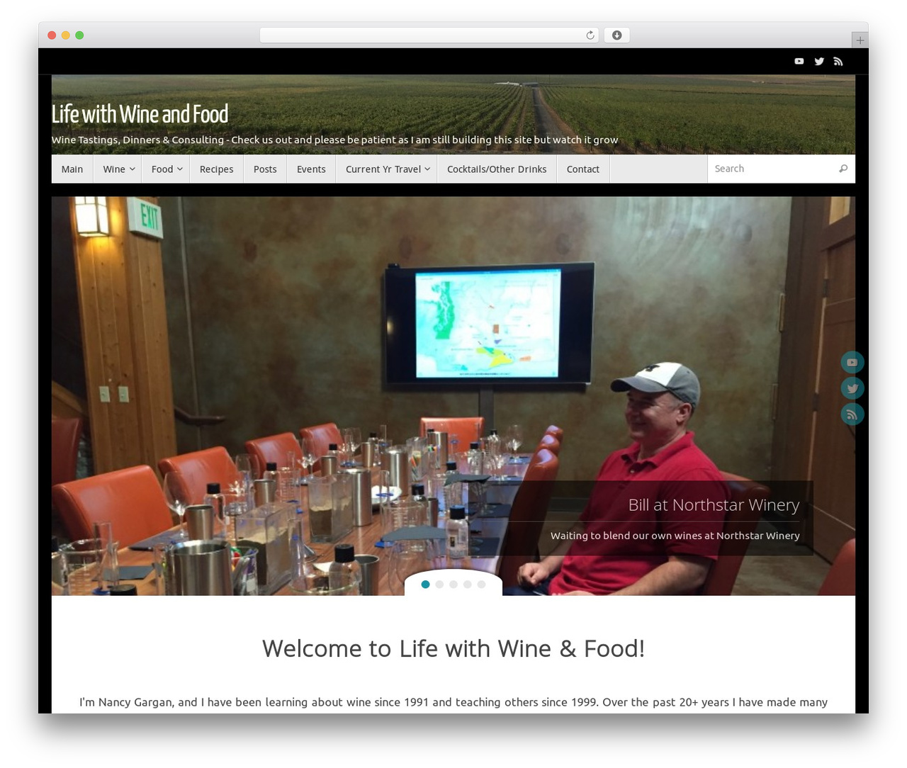 WordPress website theme Tempera - lifewithwineandfood.com