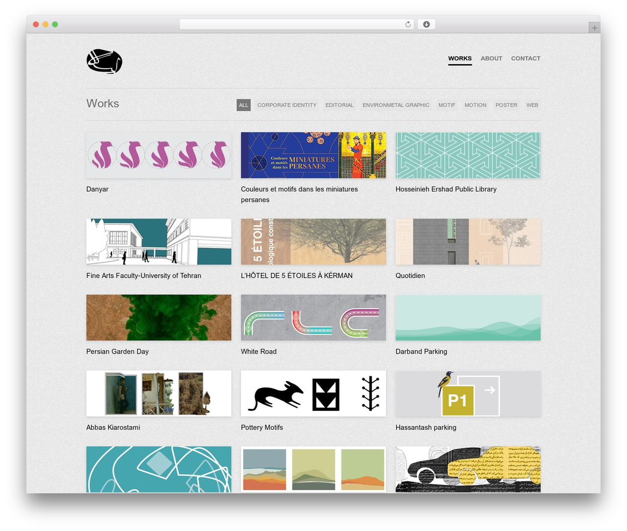 Workality Lite WordPress portfolio theme - leilaghafarian.com