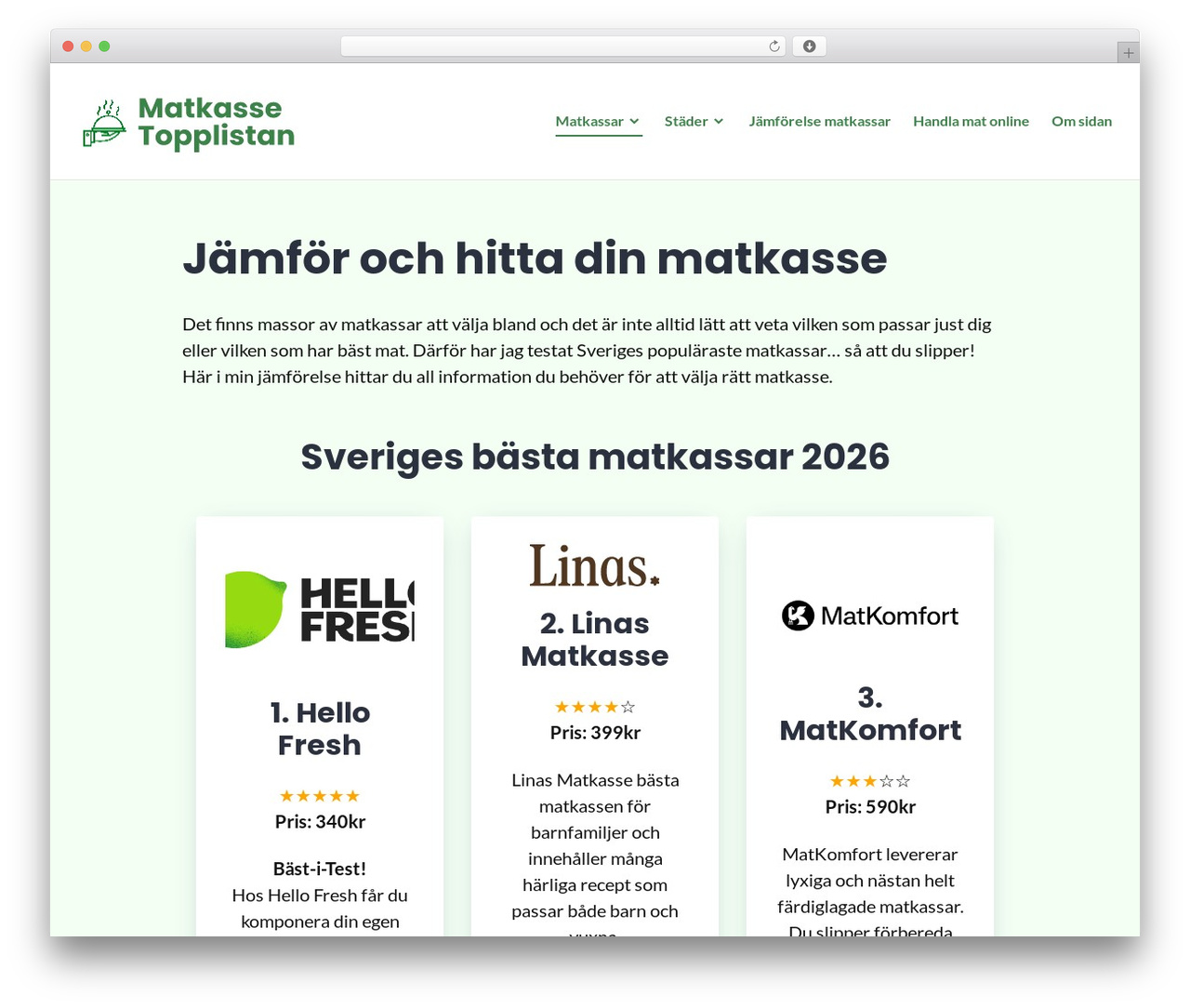 WP theme Stackable - matkassetopplistan.se WP theme Stackable - matkassetopplistan.se