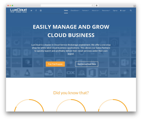 Basix WordPress theme - luxcloud.com