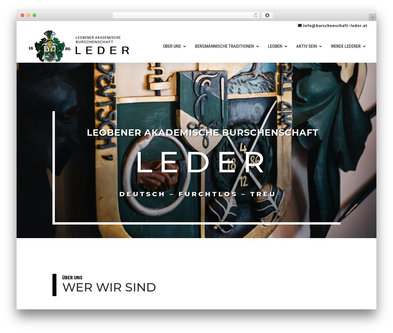Divi WordPress theme - burschenschaft-leder.at