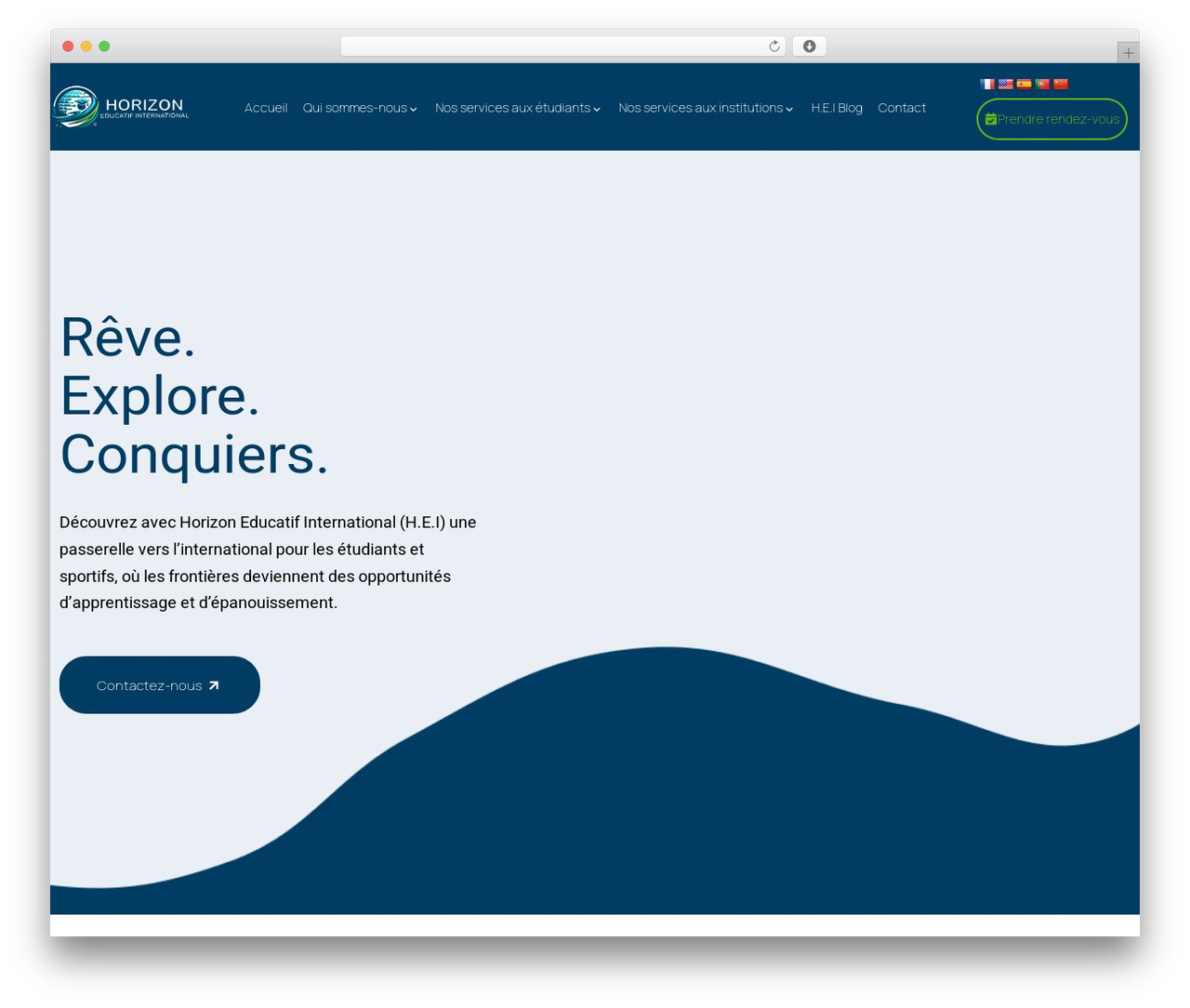 Dlear WP theme - horizon-educatif-international.com