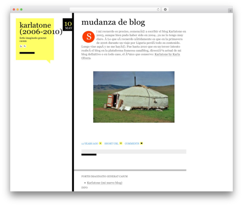 Esquire WordPress theme - karlatone.vientopm.com.mx