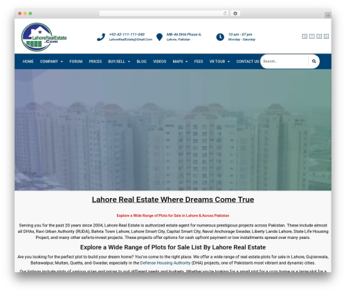 Visual composer kit WordPress plugin - lahorerealestate.com
