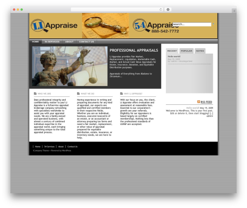 iCompany WordPress theme - liappraise.com