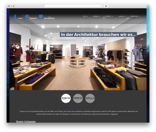 inCreate WordPress theme - lcr-beleuchtung.de