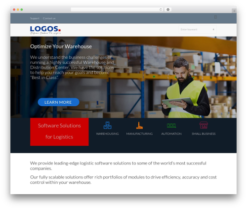 Logos theme WordPress - logos-logistics.de