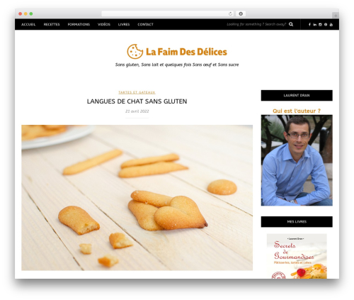 Piemont theme WordPress - lafaimdesdelices.fr