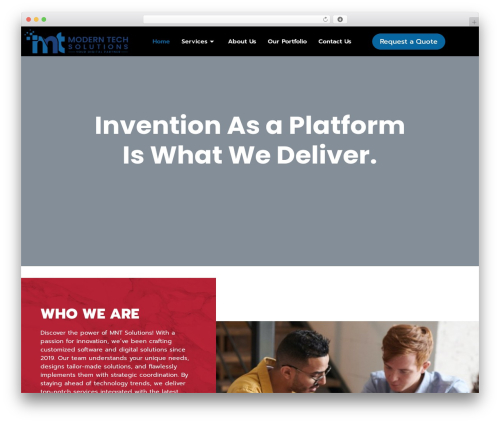 Softo WordPress theme - mntsol.com