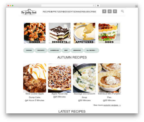 Tasteful Theme WordPress theme - www.thegunnysack.com