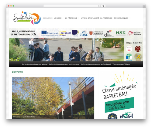 Theme WordPress ESN responsive - lycee-saintandre-niort.com