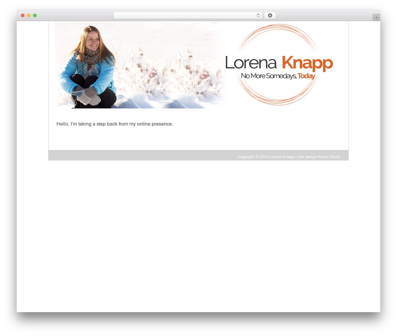 Thesis WordPress theme - lorenaknapp.com