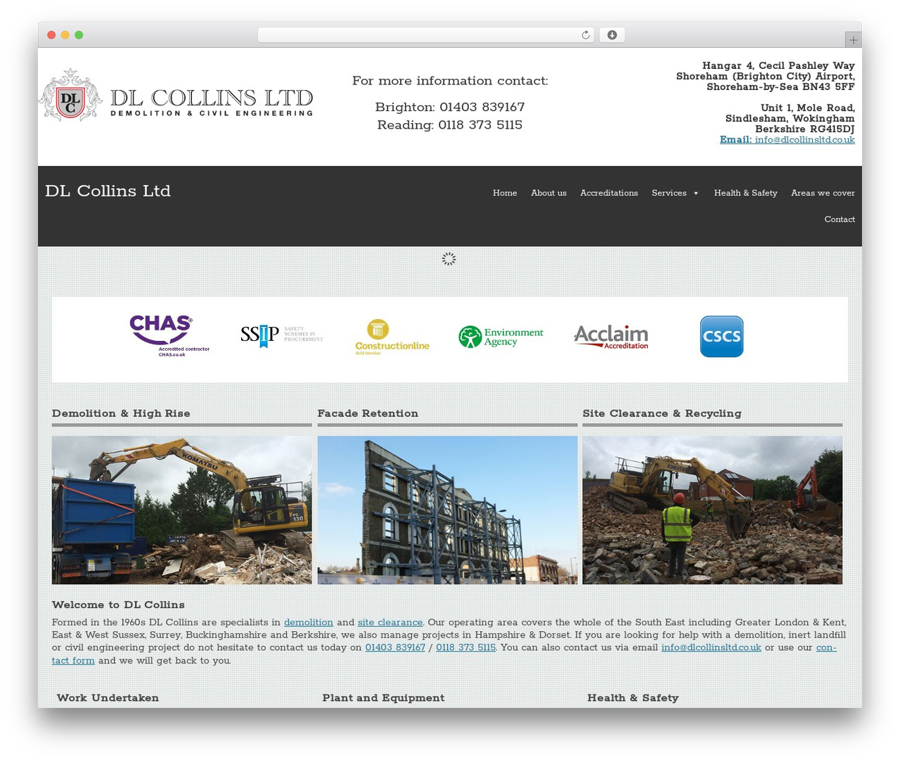 Twenty Twelve (Modified) WordPress theme - dlcollinsltd.co.uk
