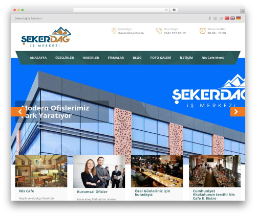 WordPress Kurumsal 2 WordPress theme - sekerdag.com