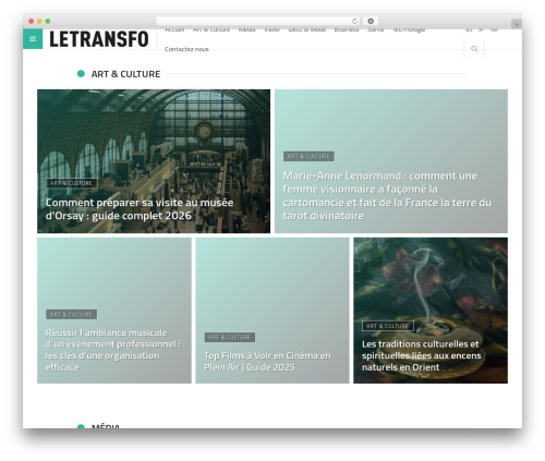 WordPress theme StuffPost - letransfo.fr