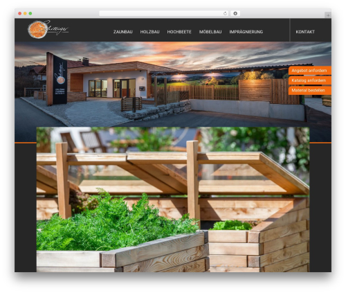 Canvas WordPress theme design - holz-schillinger.de
