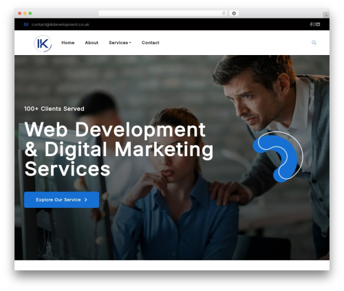 Daltech WordPress theme design - ikdevelopment.co.uk