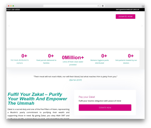 Give gift aid WordPress plugin - missionrelief.org.uk