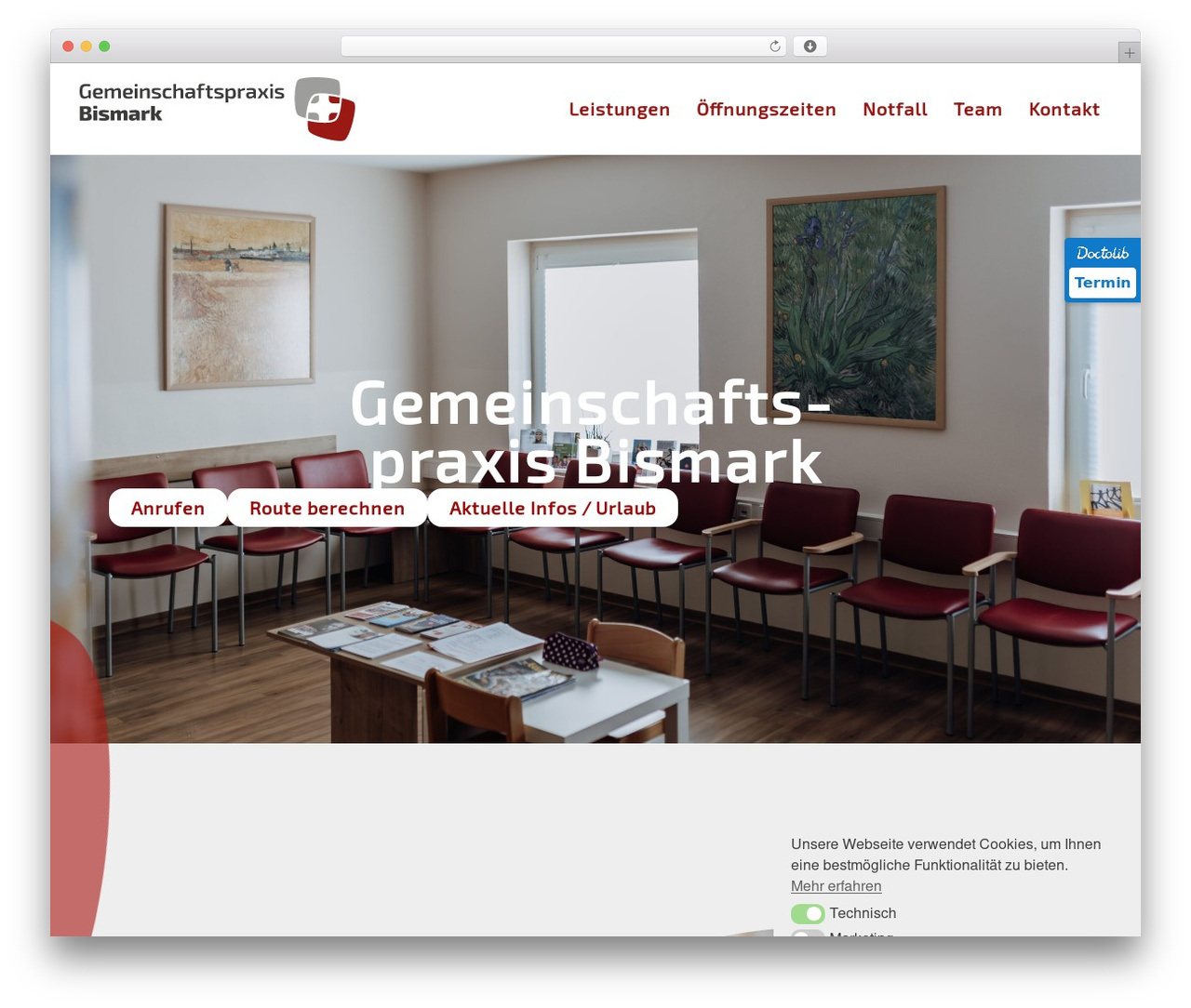 Hello Elementor WordPress theme - praxis-bismark.de