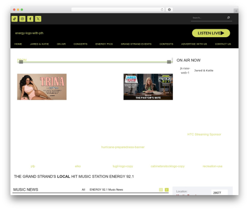 Onecms weather WordPress plugin - energy921.com