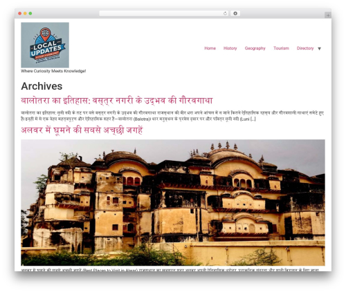 Hello Elementor WP theme - localupdates.in
