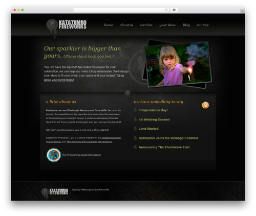 Liger WordPress theme - katatumbofireworks.com