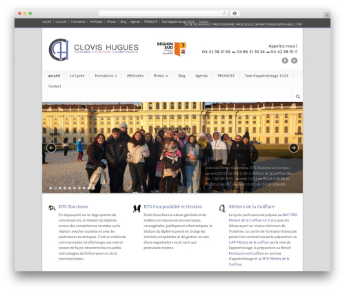 Modernize WordPress theme - lycee-clovis-hugues.com