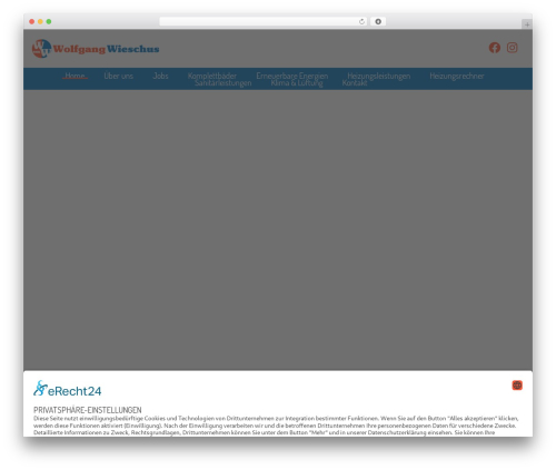 Hello Elementor WordPress theme - wieschus-shk.de