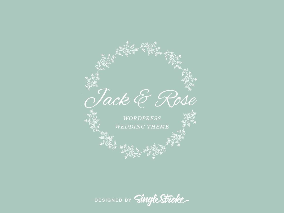 Jack & Rose best wedding WordPress theme