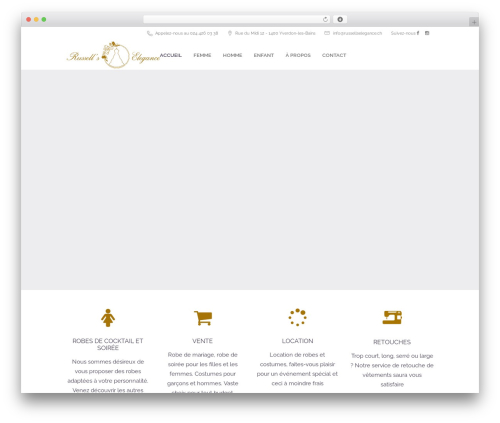 Theme WordPress Fleur - russellselegance.ch