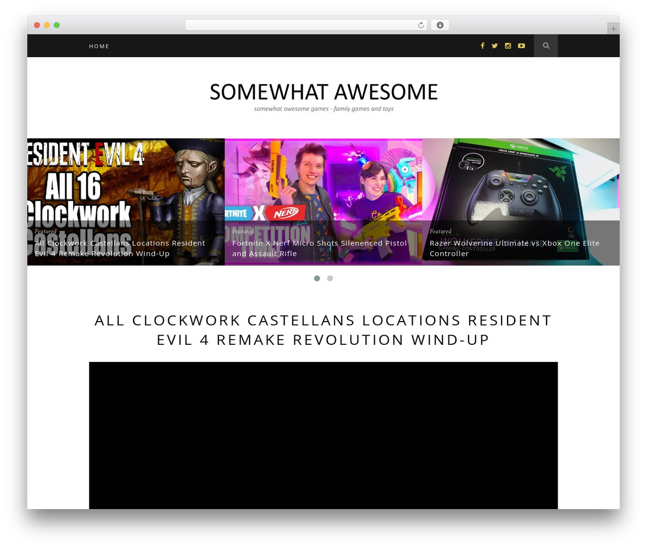 WordPress theme Hemlock - somewhatawesomefilms.com