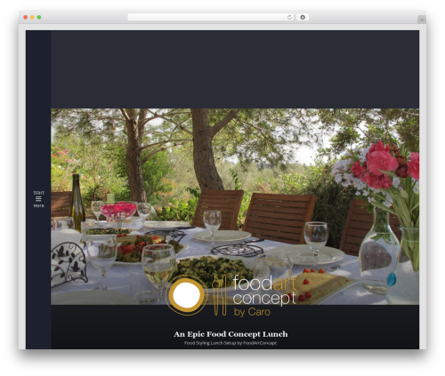 WordPress theme Munich - foodartconcept.com