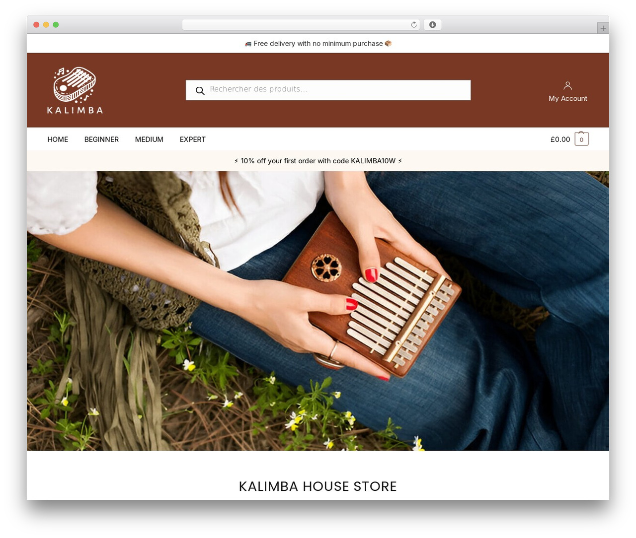 WordPress theme Shoptimizer - kalimba-house.com