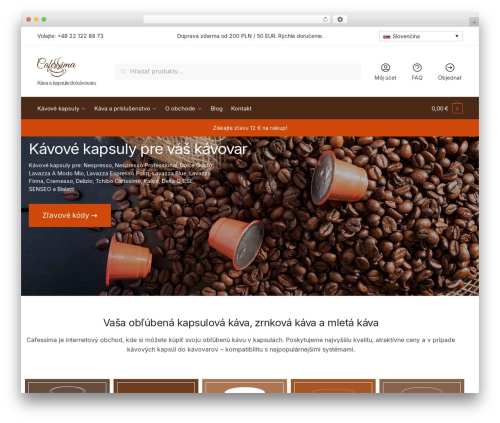 Woocommerce dpd WordPress plugin - cafessima.sk