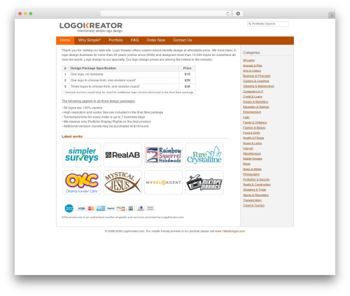 Blueprint Theme WordPress theme - logokreator.com