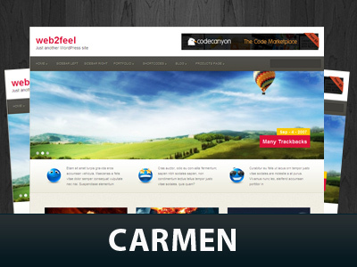Carmen WordPress theme by Lukas
