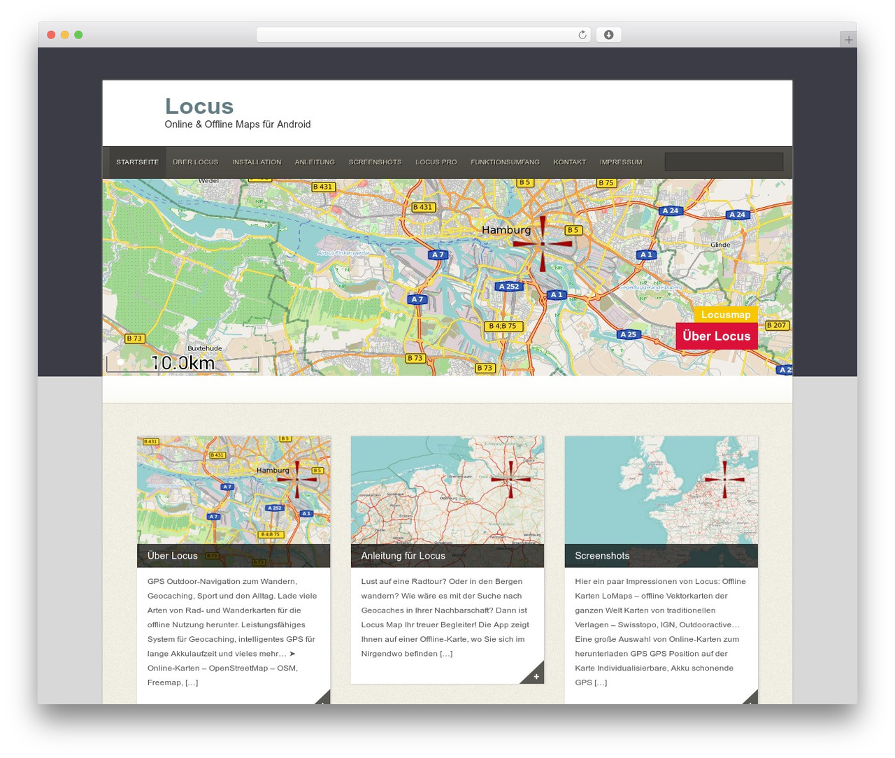 Carmen WordPress theme - locusmap.de Carmen WordPress theme - locusmap.de
